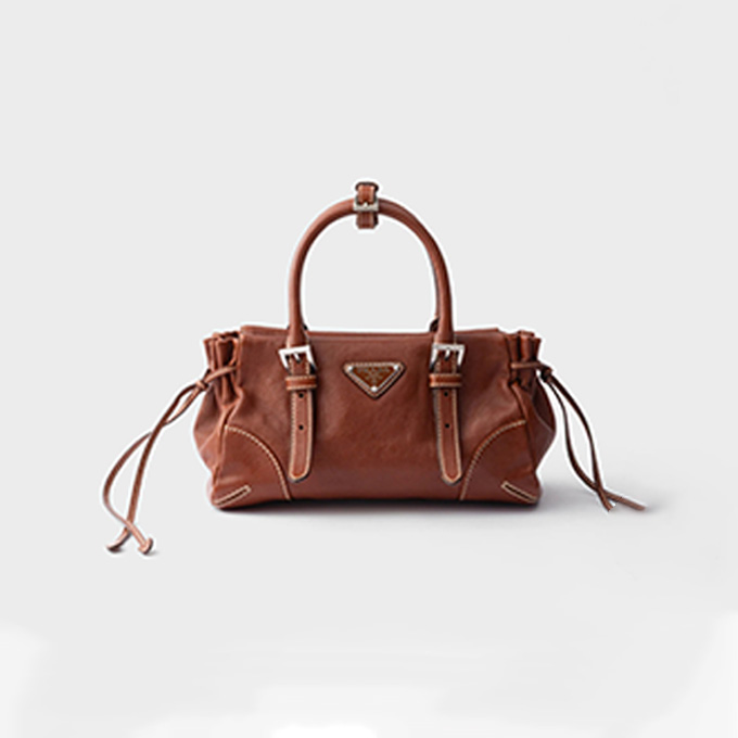 prada bonnie small vintage leather handbag #1ba499